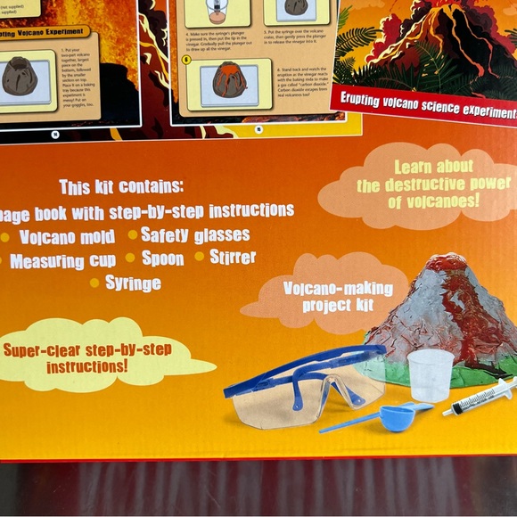 Explosive Volcano Experiments Activity Station Book & Kit - Picture 8 of 12